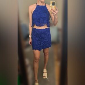 Scalloped Lace Set - Top & Skirt